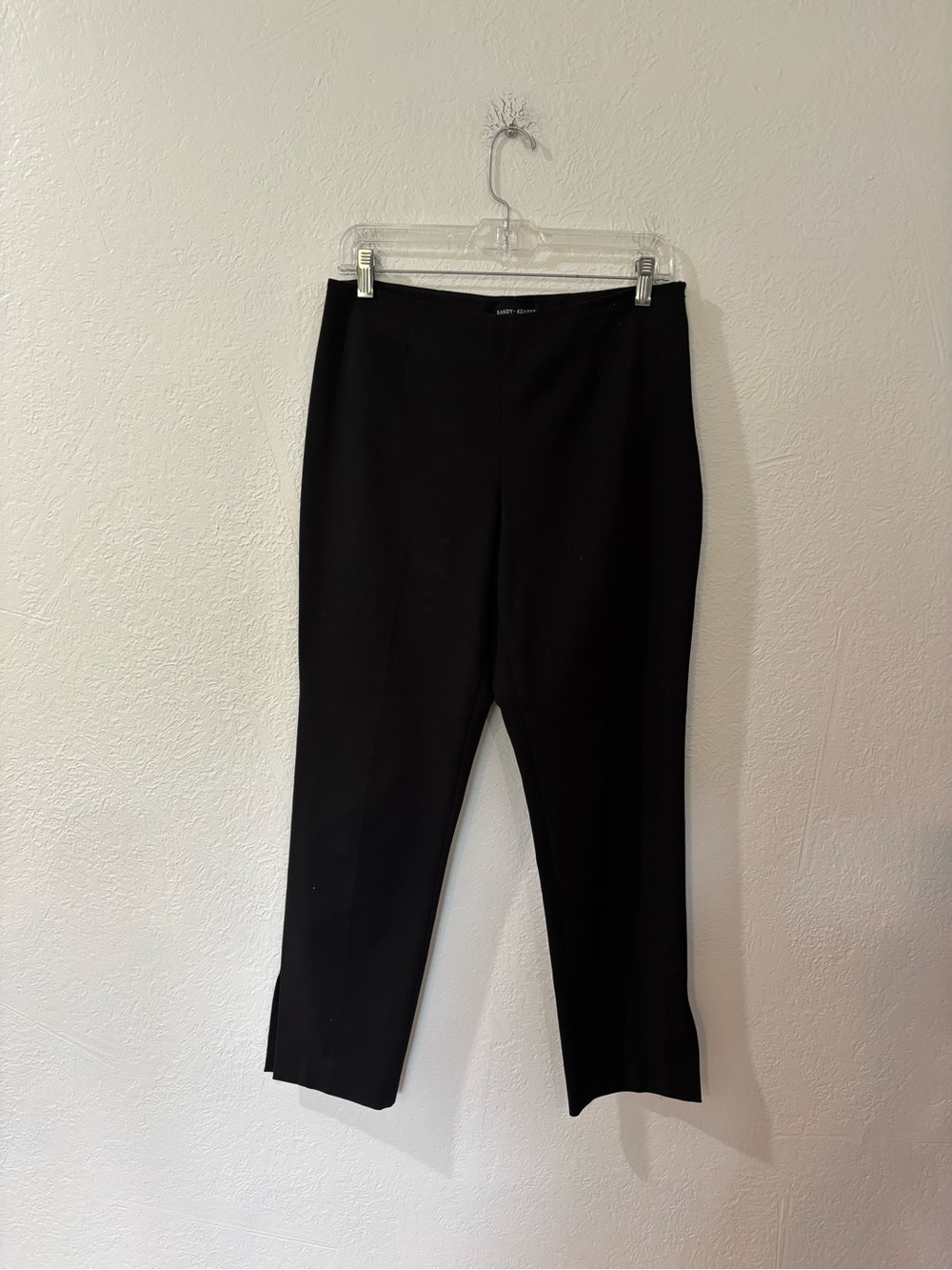 Randy Kemper Black Split Hem Pants